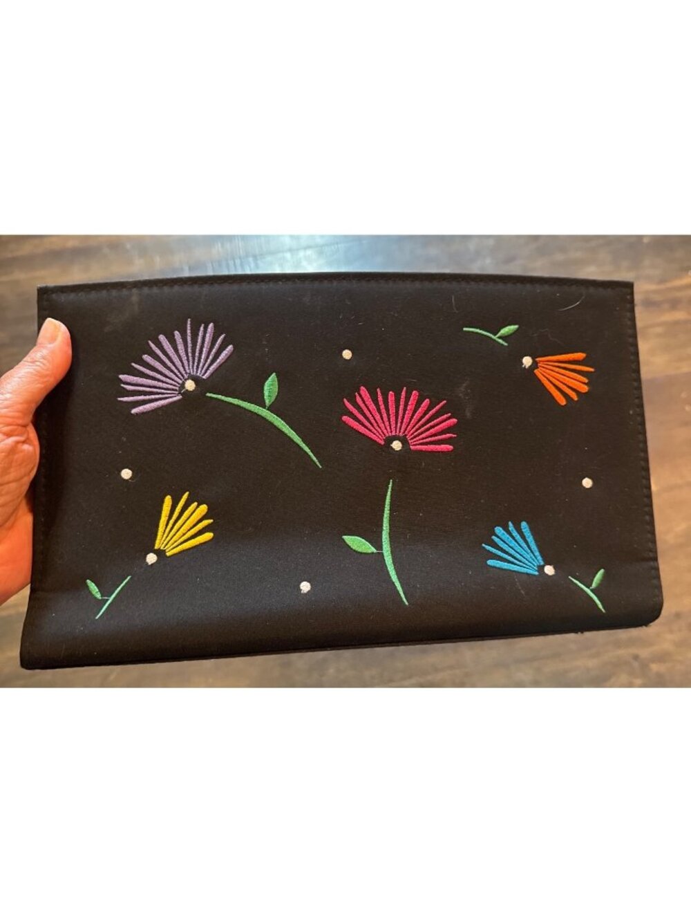 Miche Leila Classic Purse Shell Embroidered Flowers
